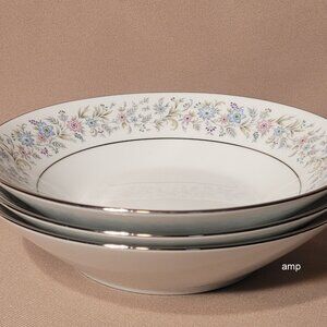 Noritake Blythe 2037 (Lot of) 3 Soup Salad Bowls (7 1/2") EXCELLENT!